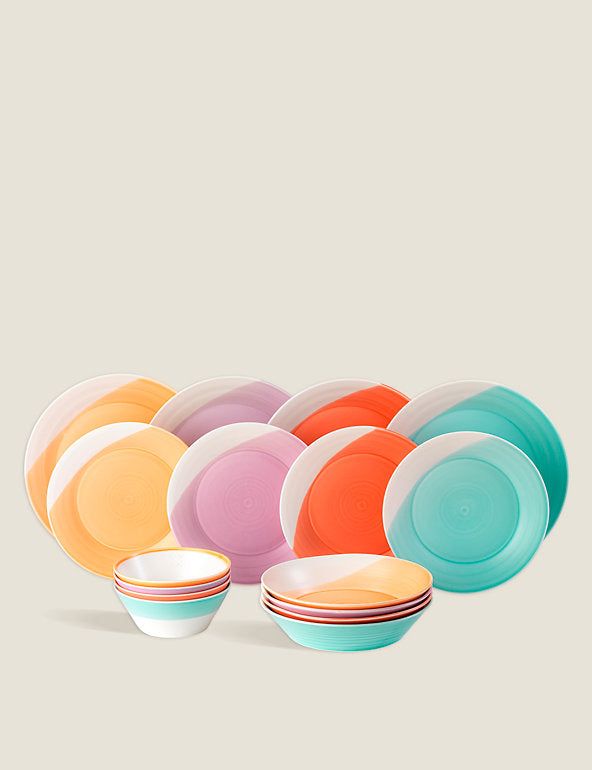 16 Piece 1815 Bright Colours Dinner Set