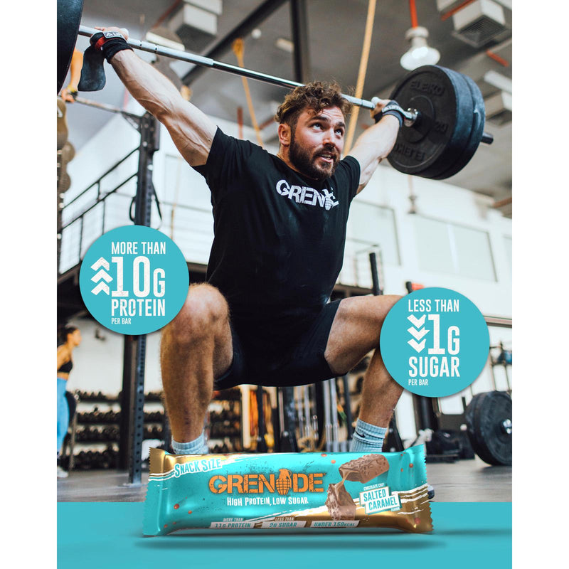 Grenade chocolate chip salted caramel protein bars 3x35g, UK version