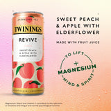 Twinings Revive peach apple sparkling tea 250ml, imported from the UK