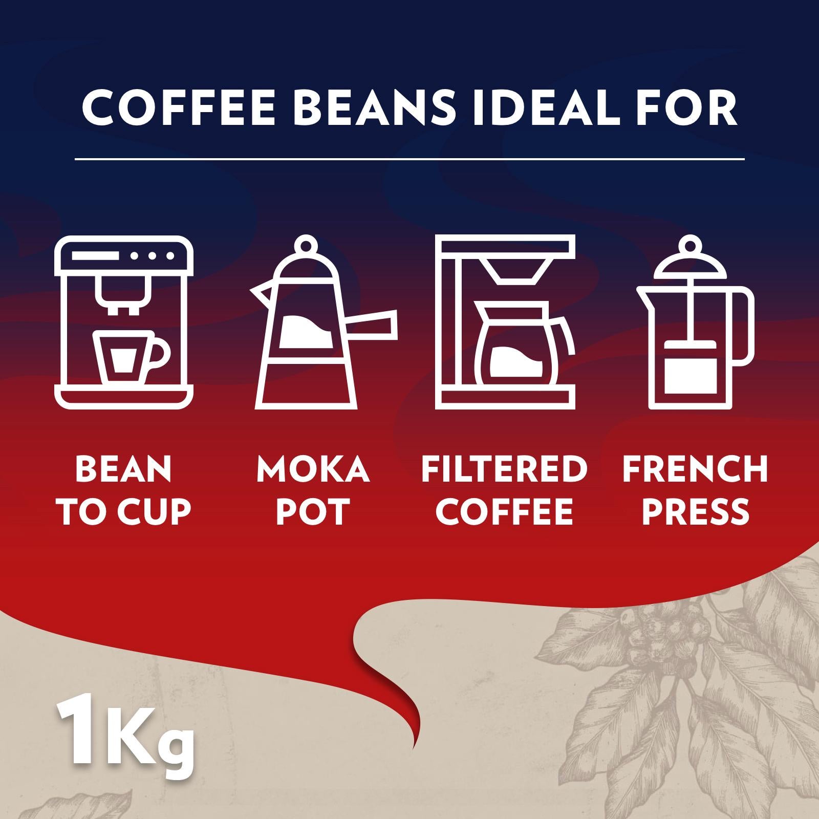 Lavazza Crema e Gusto coffee beans 1kg, imported from the UK