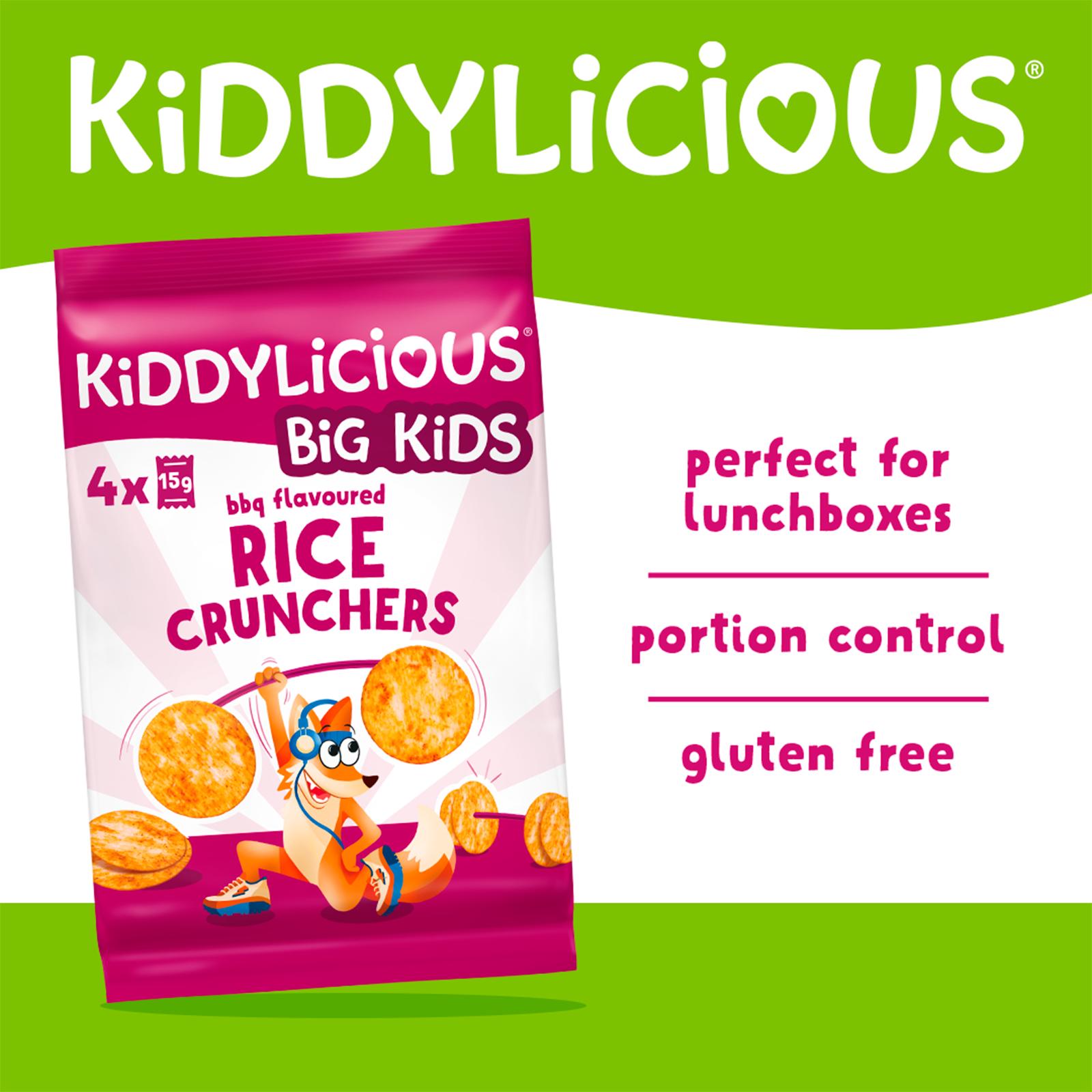 Kiddylicious rice crunchers BBQ flavour 4x15g, UK version