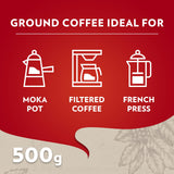 Lavazza Qualita Rossa ground coffee 2x250g - British product