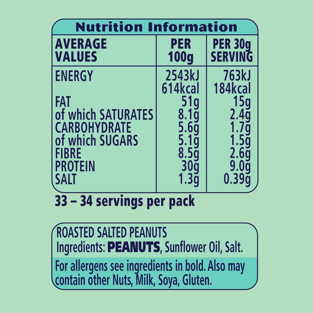 KP original salted peanuts 1kg, UK version