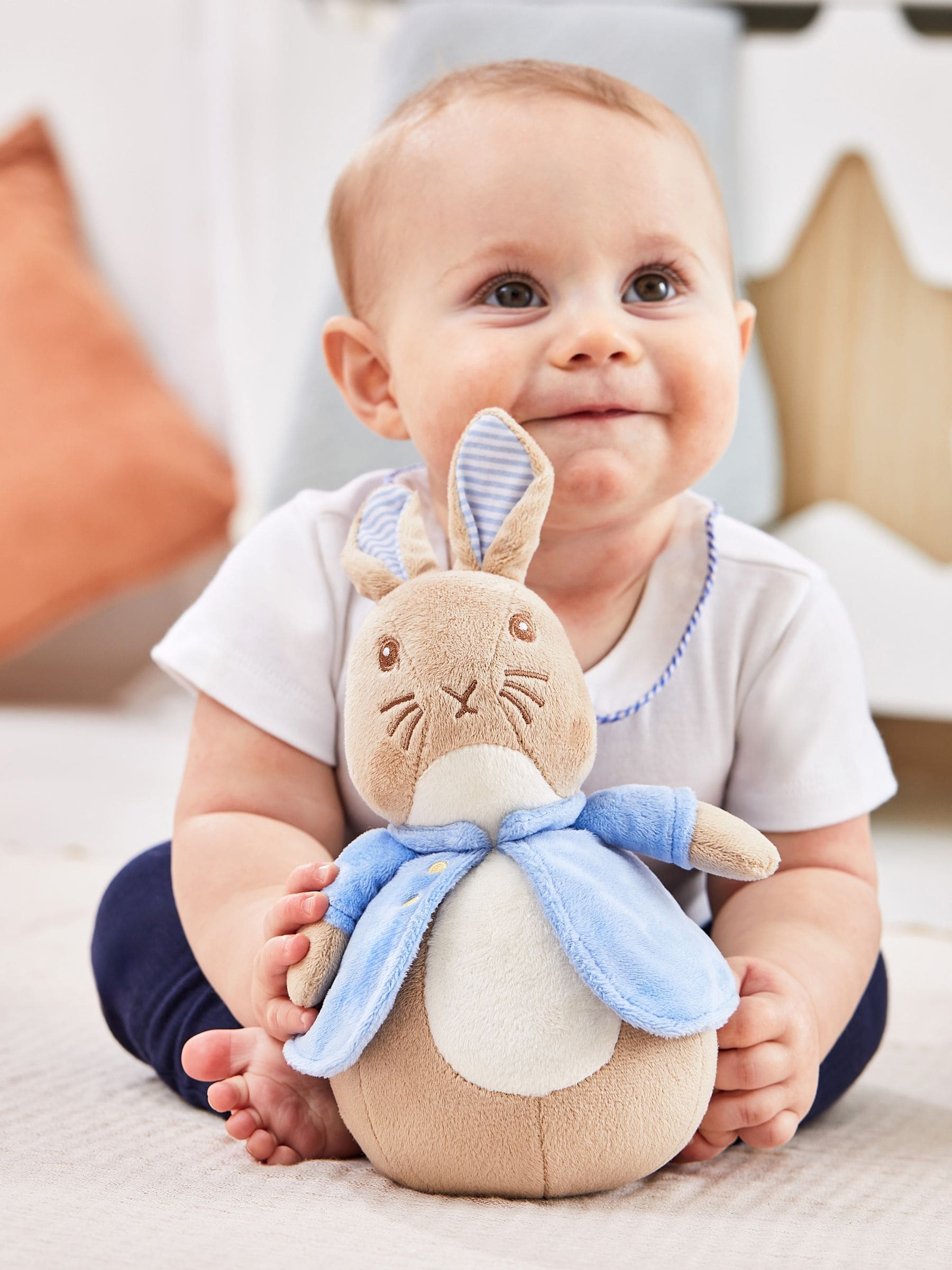 JoJo Maman Bébé Peter Rabbit baby wobble toy, imported from the UK