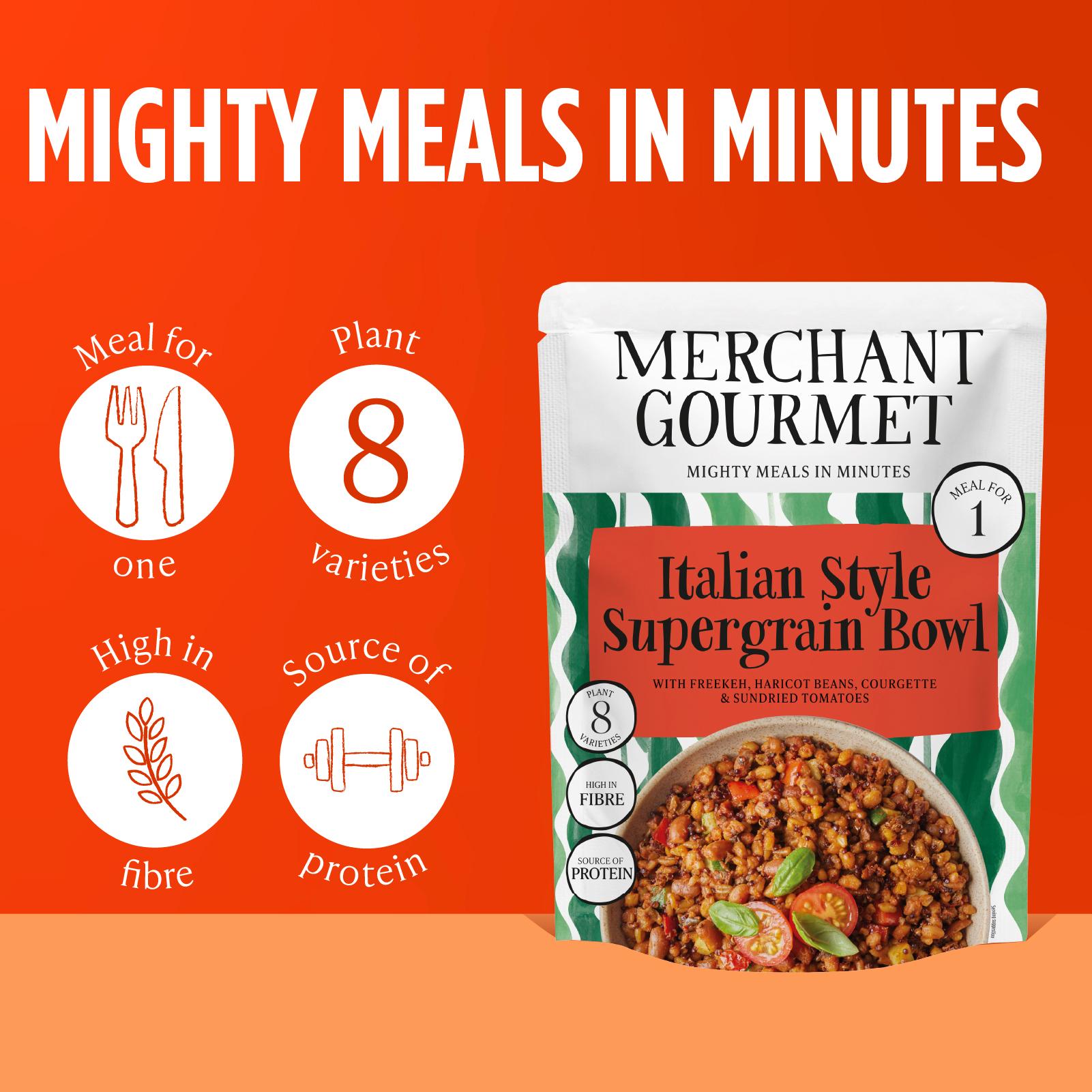 Merchant Gourmet Italian Style Supergrain Bowl 220g - British product