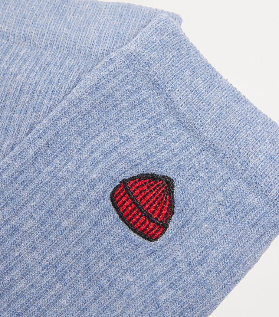 Le Bonnet cotton-blend logo socks, imported from the UK