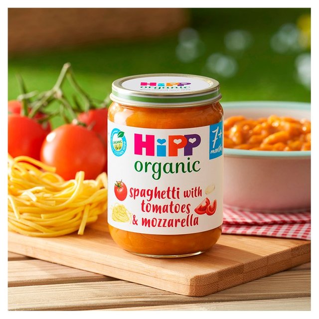 HiPP Organic Spaghetti with Tomatoes & Mozzarella Baby Food 7+ months   190g GOODS M&S   