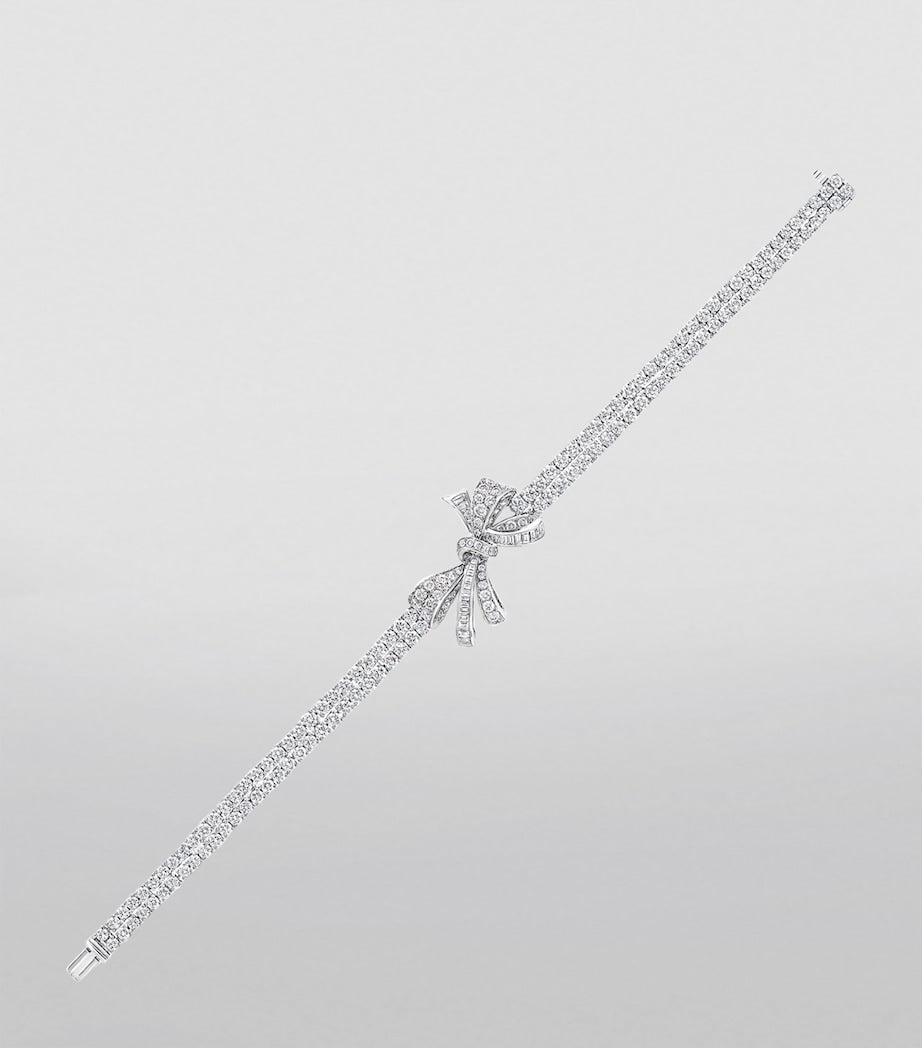 Graff white gold diamond bow bracelet - imported from the UK