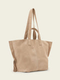 AllSaints Lutece suede tote bag brown, UK version