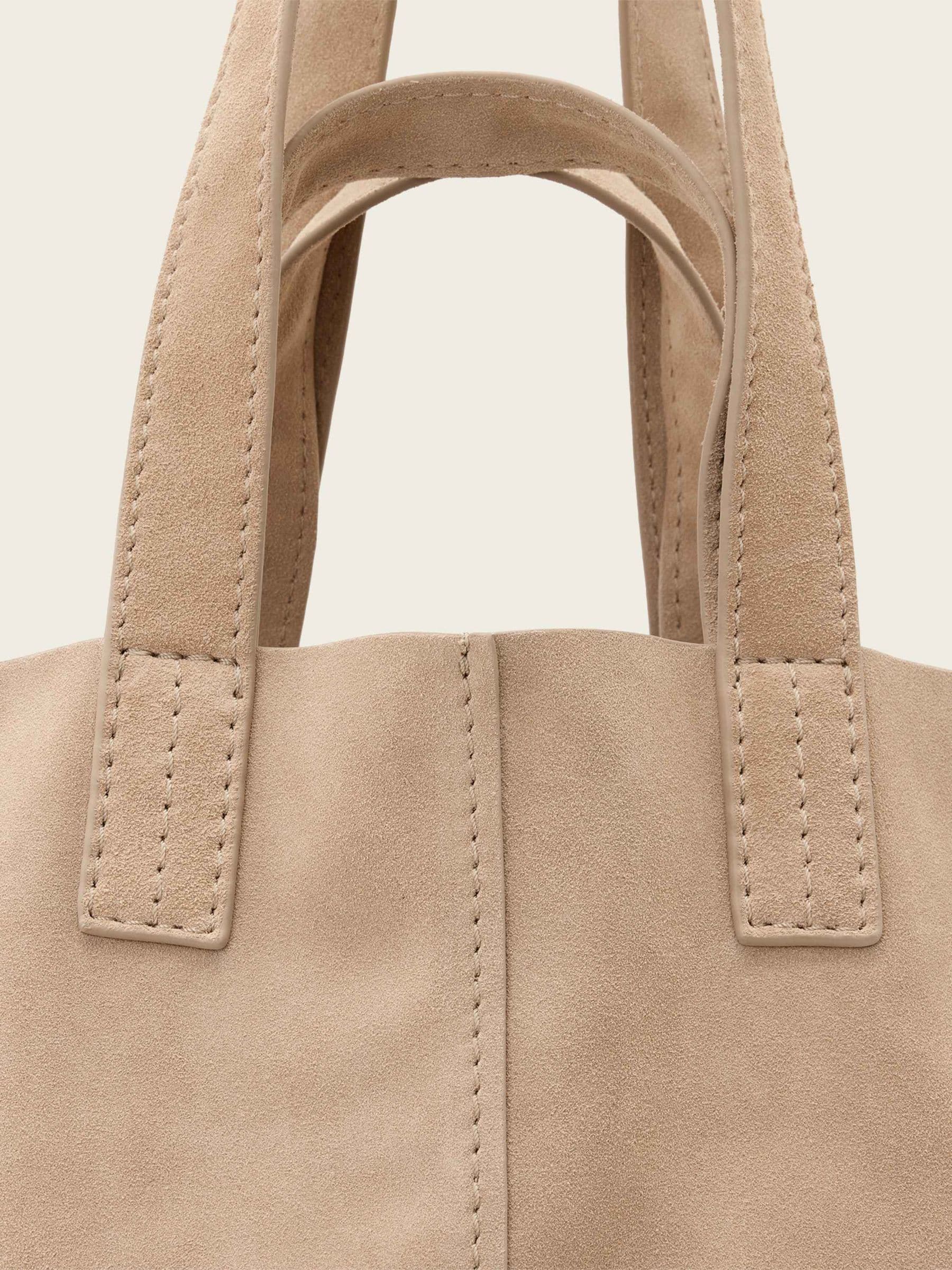 AllSaints Lutece suede tote bag brown, UK version