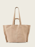 AllSaints Lutece suede tote bag brown, UK version