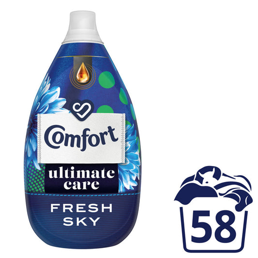 Comfort Ultimate Care Fresh Sky Ultra-Concentrated Fabric Conditioner 58 Wash General Household ASDA   