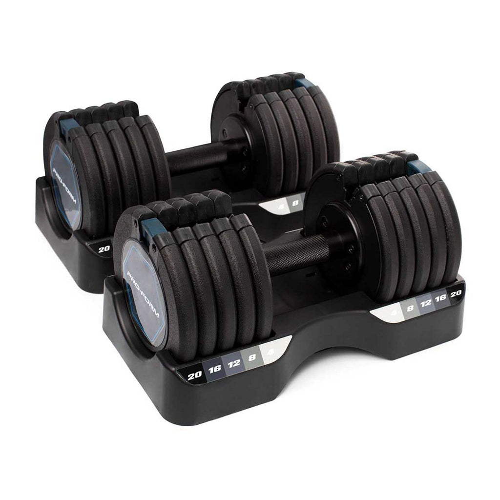 Proform 20kg Select-A-Weight Dumbells