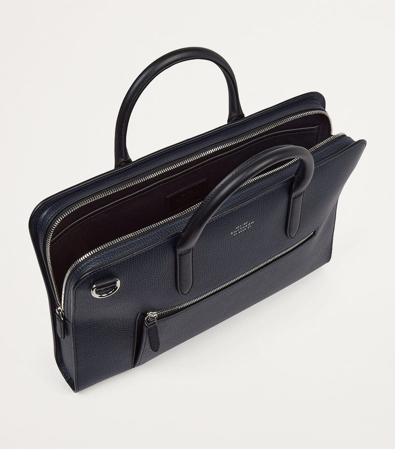 Smythson Ultra Slim Briefcase calf leather (British brand)