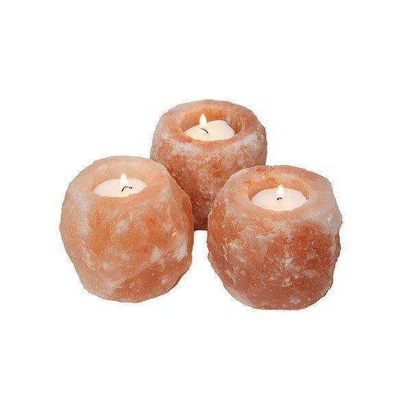 Set of 3 Himalayan Tealight Holder With Candles