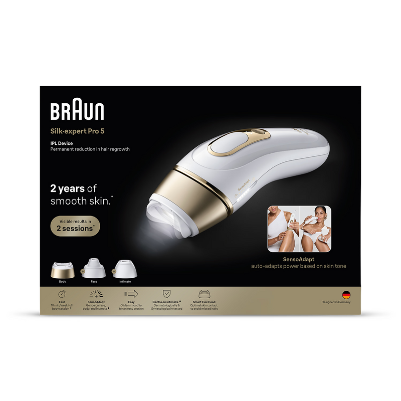 Braun IPL hair removal Pro 5 device, imported from the UK