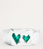 The Ouze sterling silver signet ring with emerald, UK version