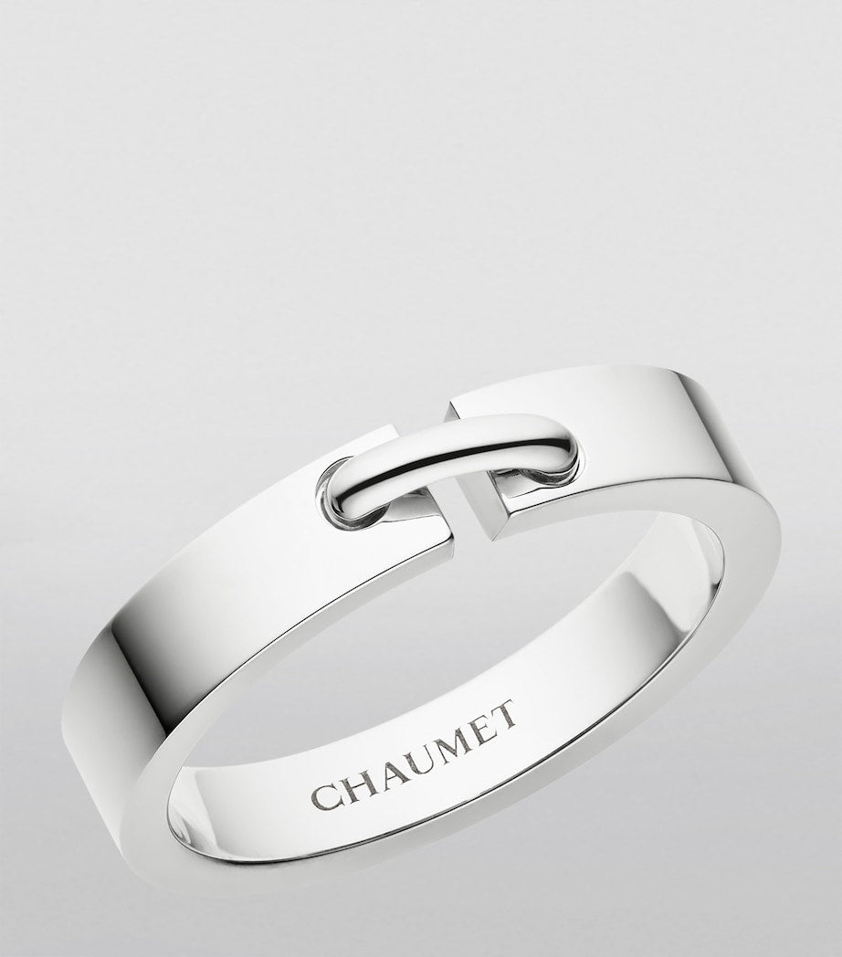 Chaumet white gold Liens Évidence wedding ring - British product
