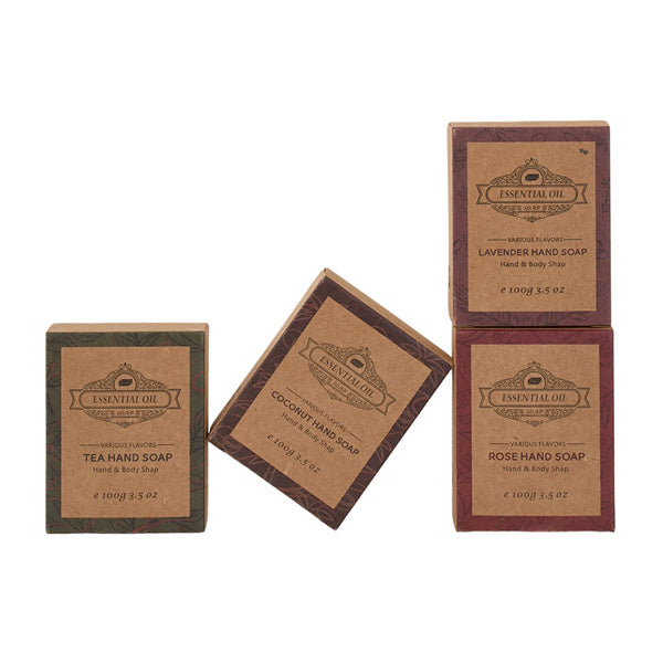 Livingandhome handmade soap gift set 4 soaps - British product
