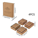 Livingandhome handmade soap gift set 4 soaps - British product