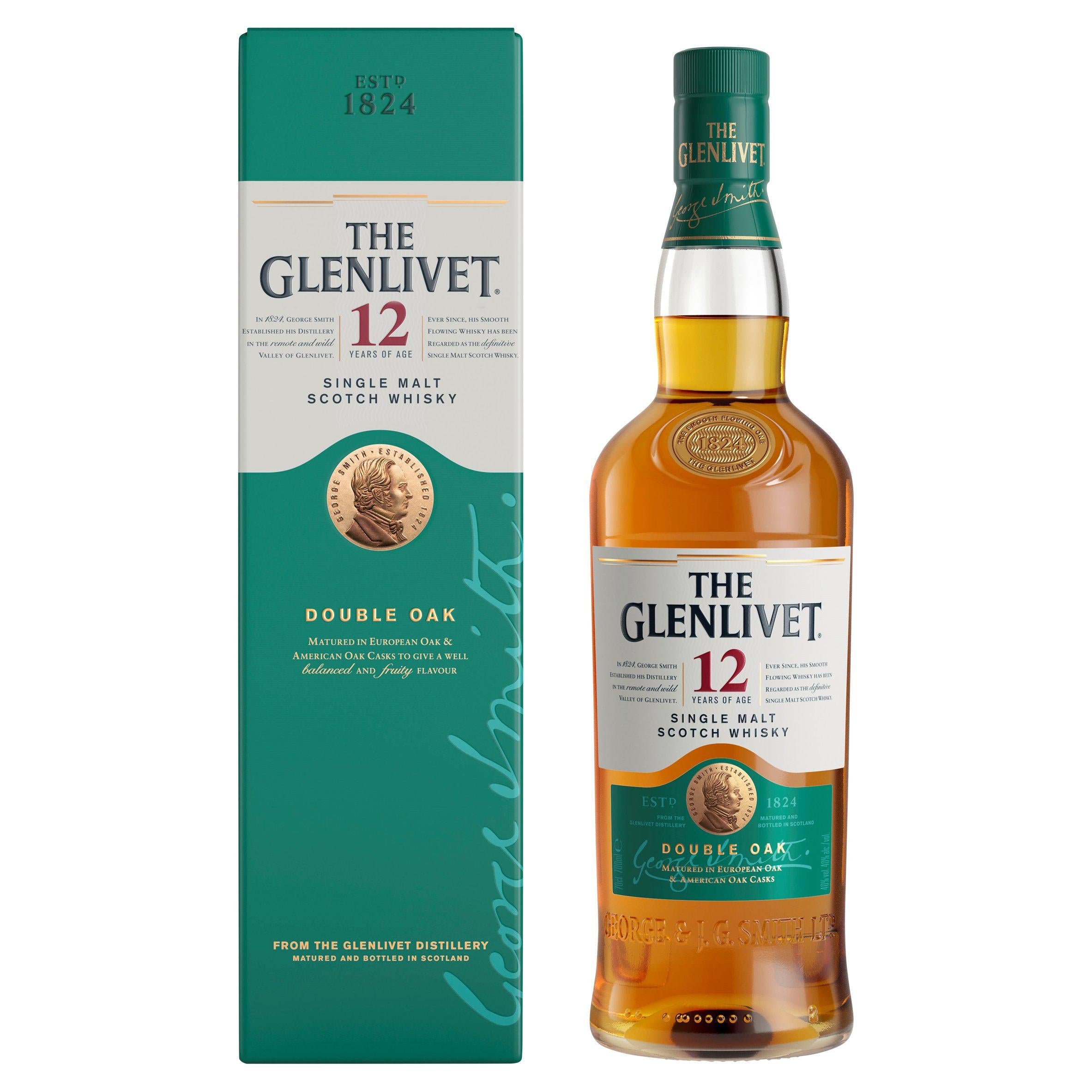 The Glenlivet 12 Year Old Single Malt Scotch Whisky 70cl GOODS Sainsburys   