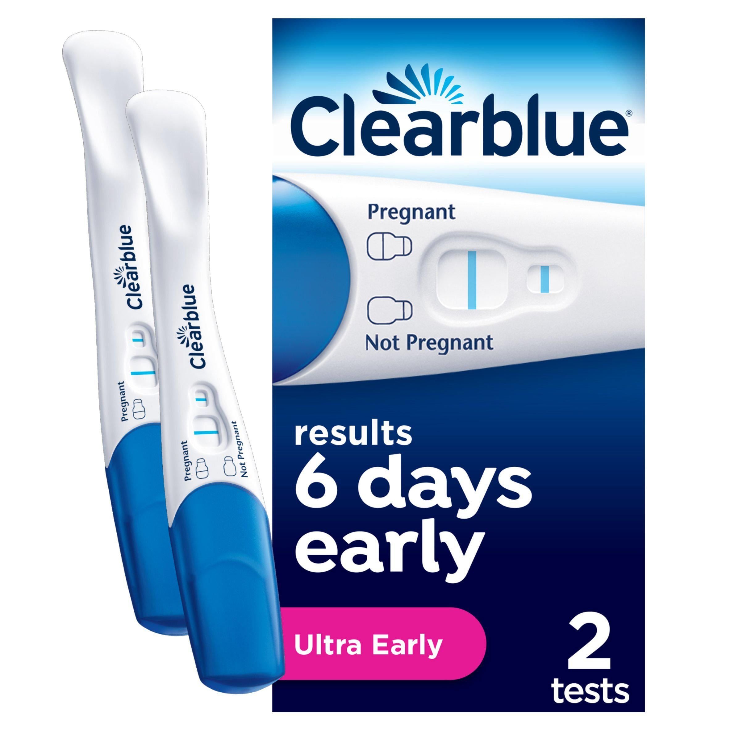 Clearblue Early Detection Pregnancy Test x2 women's health & pregnancy Sainsburys   