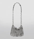 Rabanne chainmail nano bag in metal finish, UK version