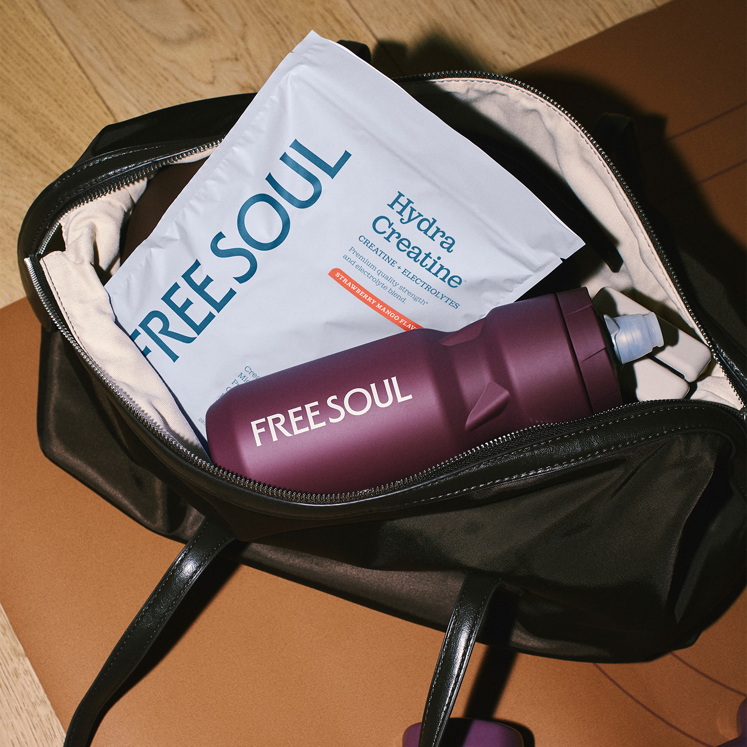 Free Soul creatine supplement Strawberry Mango 270g, imported from the UK