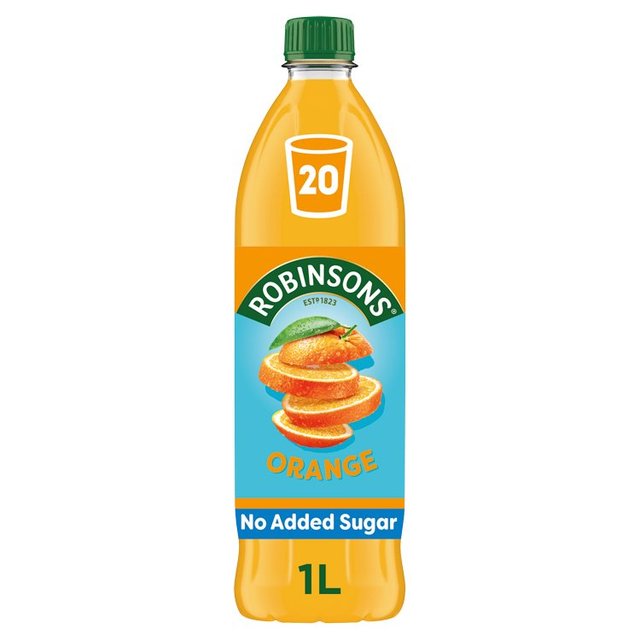 Robinsons Single Strength Orange No Added Sugar   1L GOODS M&S   