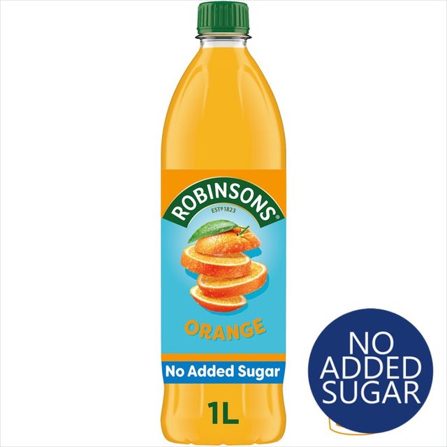 Robinsons Single Strength Orange No Added Sugar   1L GOODS M&S   