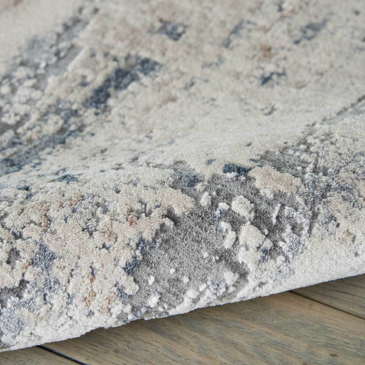 Nourison Rustic Textures grey rug 240x320 cm, imported from the UK