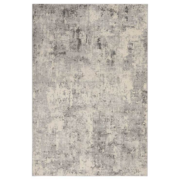 Nourison Mottled Grey rug 160x221 cm, imported from the UK