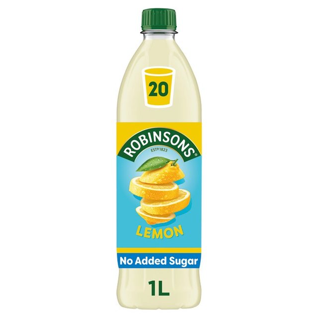 Robinsons  Single Strength Lemon No Added Sugar Squash   1L