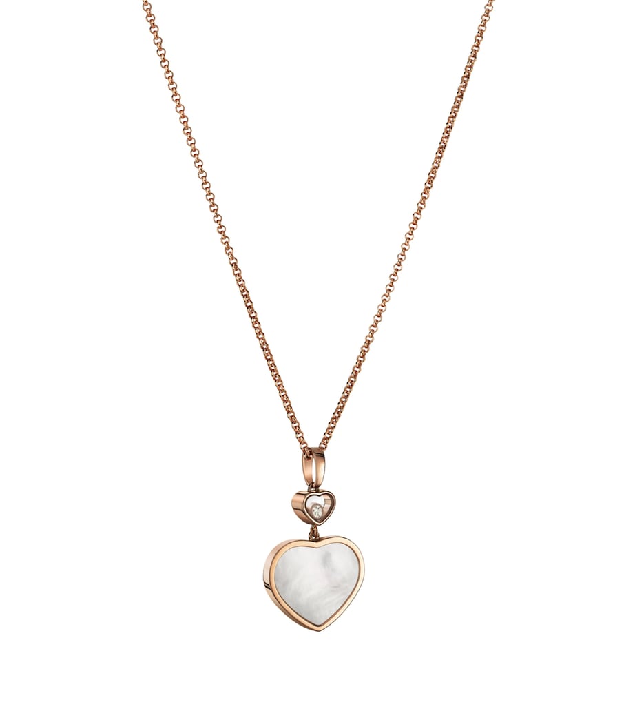 Chopard Happy Hearts rose gold pendant moving diamond, imported from the UK