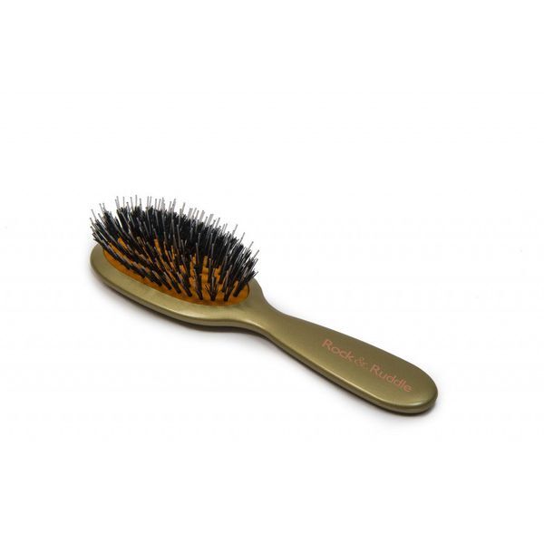 Rock & Ruddle Gold Small Synthetic Bristle Hairbrush