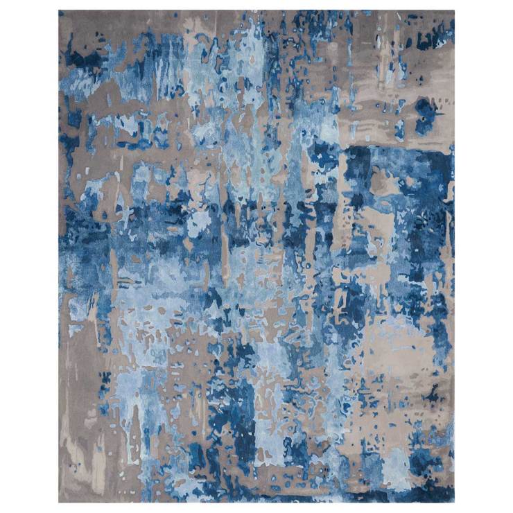 Nourison Prismatic Charisma blue area rug, imported from the UK