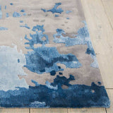 Nourison Prismatic Charisma blue area rug, imported from the UK