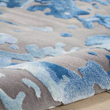 Nourison Prismatic Charisma blue area rug, imported from the UK