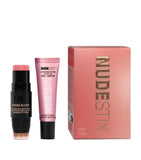 NUDESTIX rosy pink glow blush and lip set, imported from the UK