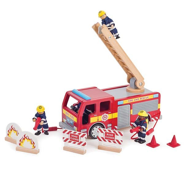 Tidlo Wooden Fire Engine Toy GOODS Superdrug   