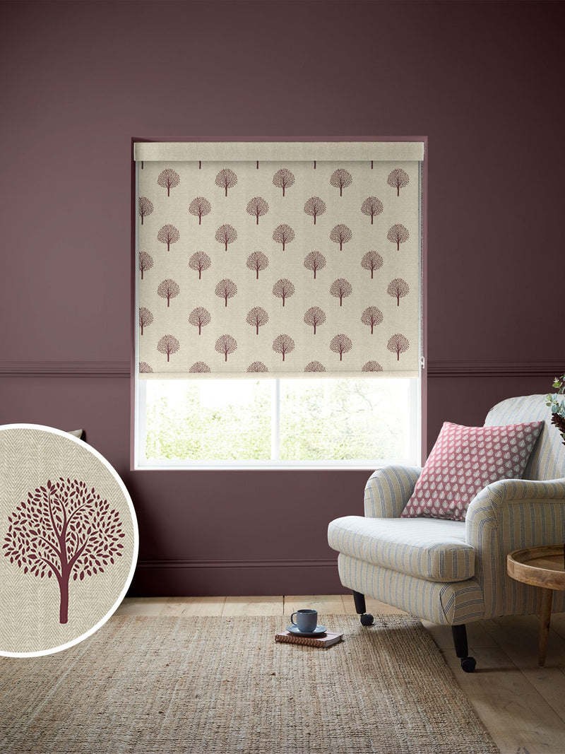 Emily Bond Mulberry Yew Tree roller blinds - British product