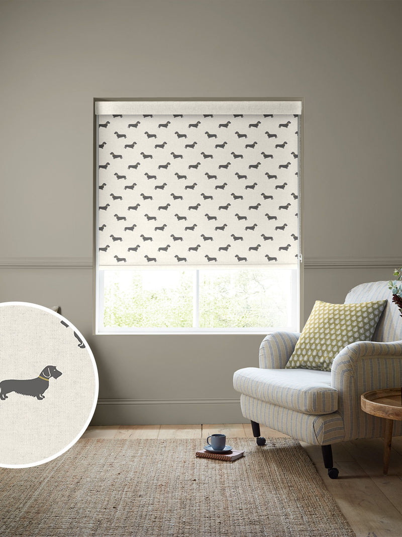 Emily Bond roller blind Basil design 100% polyester (British brand)