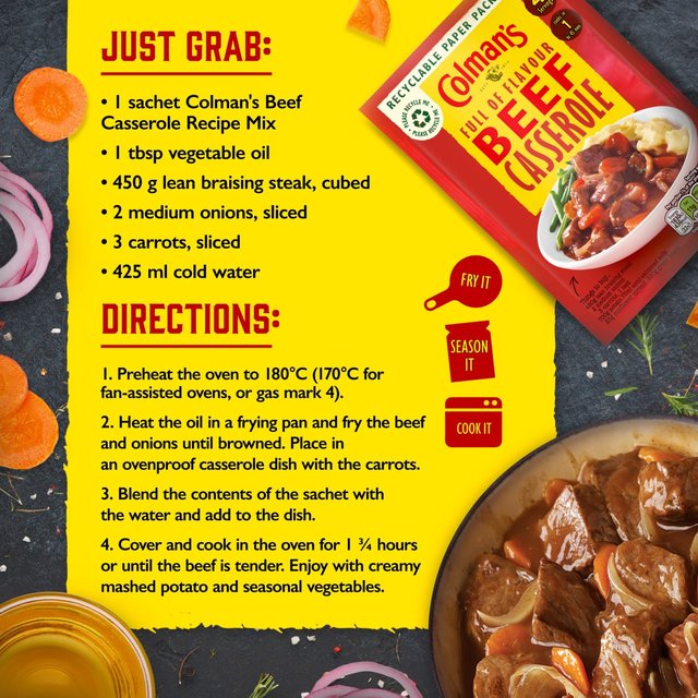 Colman's Beef Casserole Recipe Mix    40g