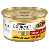 Gourmet Gold Chunks in Gravy Chicken & Liver Wet Cat Food    85g GOODS M&S   