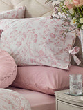 Laura Ashley pink blush Aria duvet cover and pillowcase set, UK version
