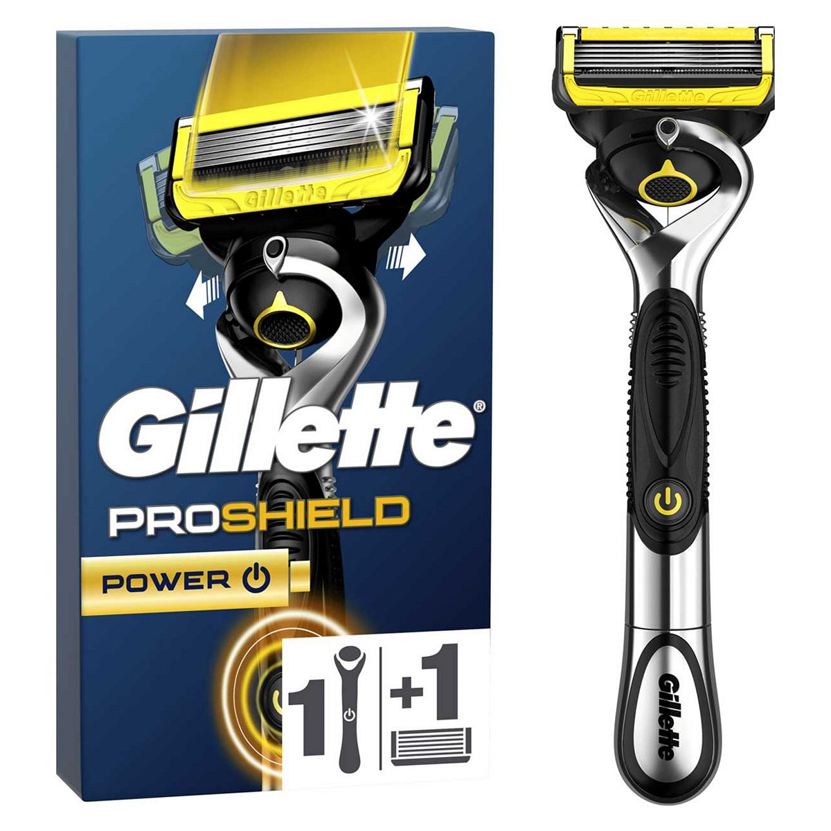 Gillette ProShield Power Razor For Men, 1 Gillette Razor, GOODS Boots   