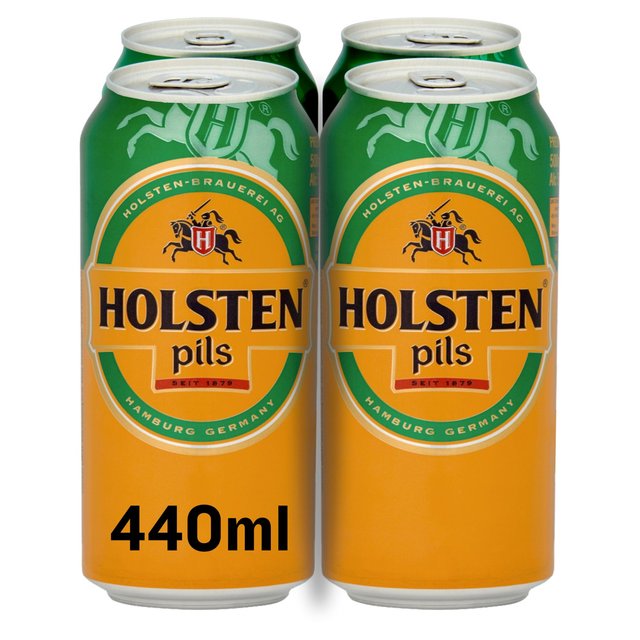 Holsten Pils Lager Beer Cans   4 x 440ml GOODS M&S   