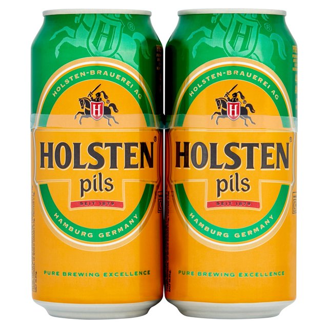 Holsten Pils Lager Beer Cans   4 x 440ml GOODS M&S   