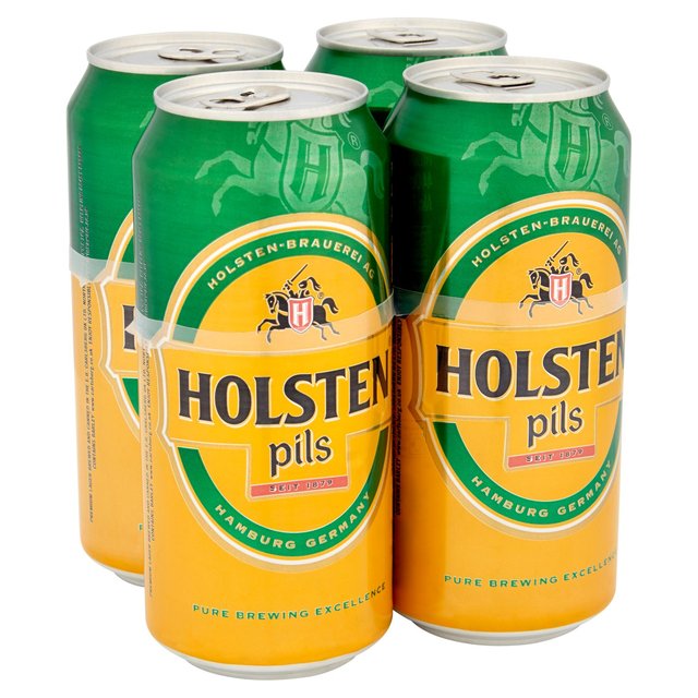 Holsten Pils Lager Beer Cans   4 x 440ml GOODS M&S   