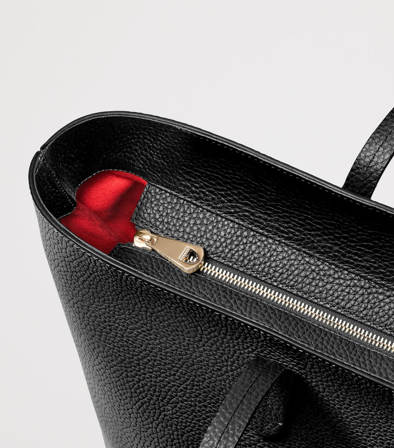 Aspinal of London East West tote bag leather - British product
